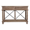 Timber & Metal 2 Drawer Console Table