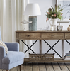 Timber & Metal 3 Drawer Console Table