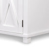 Sorrento Tall Glass Door Cabinet White