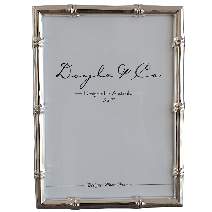 Silver Plated Bamboo Frame 5x7