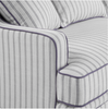 Bondi Blue & White Pin Stripe 3 Seat Sofa
