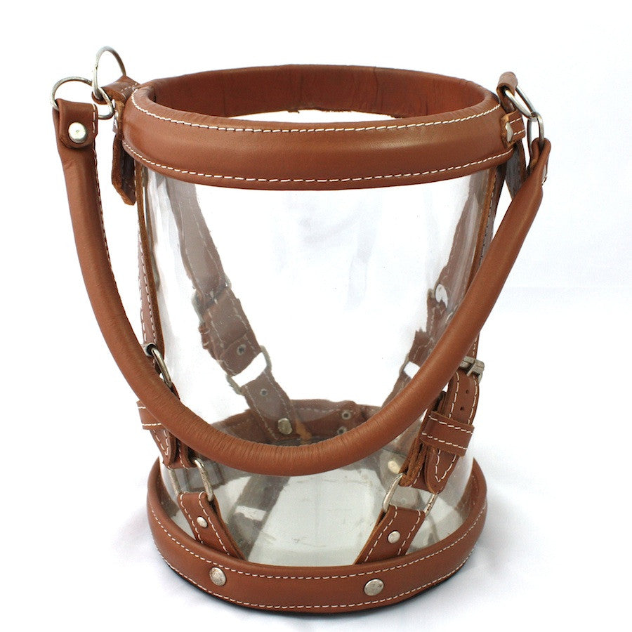 Colonial Leather & Glass Lantern