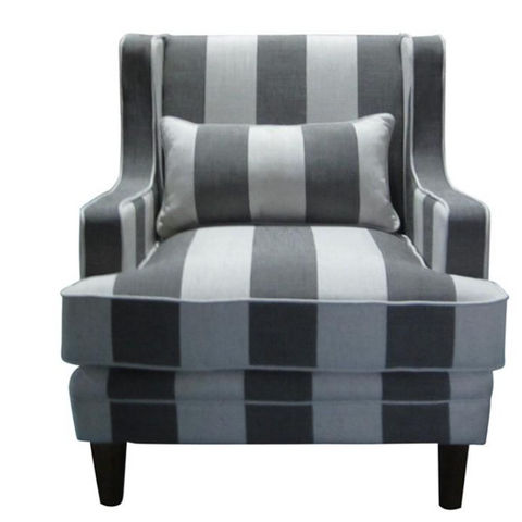 Bondi Denim Stripe Armchair Chair