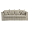 Natural Linen Blend Stripe 3 Seat Sofa