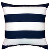 Navy & White Striped Cushion