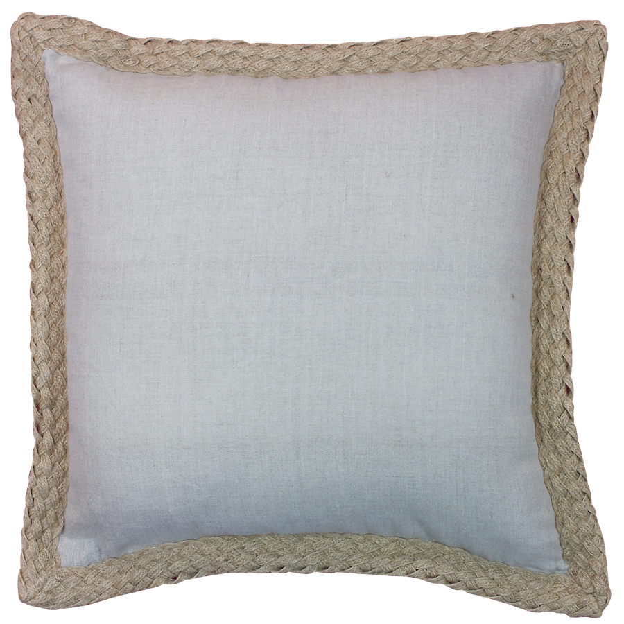 Hamptons Natural Linen & Jute Cushion