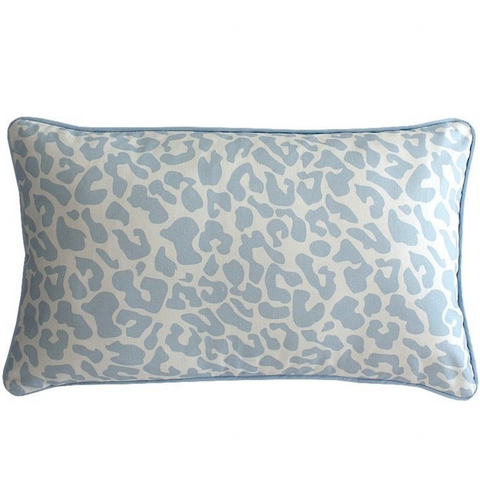 Leopard in Baby Blue Cushion