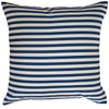 Navy & White Thin Striped Cushion