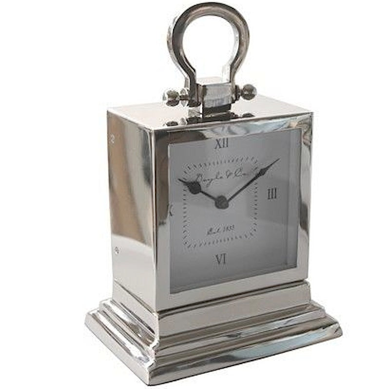 Nickle Stepped Mantle Clock